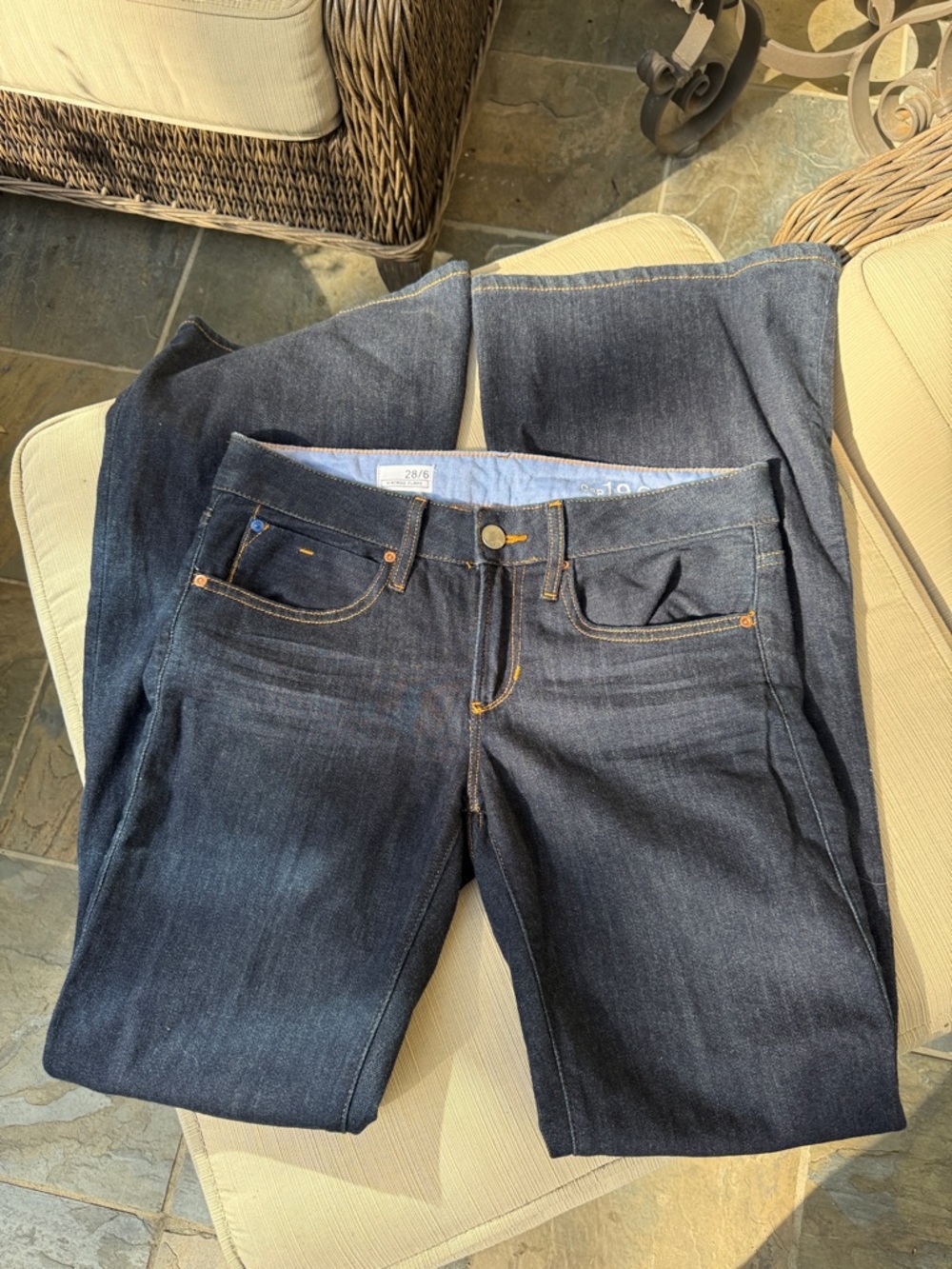GAP Women's Flare Jeans in Dark Indigo